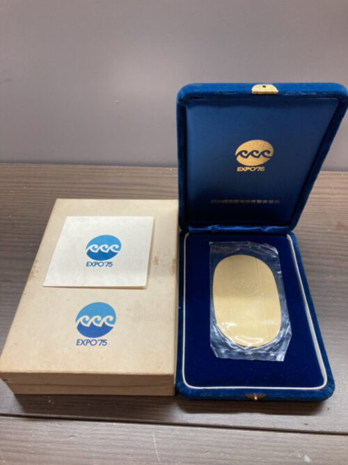沖縄国際海洋博覧会　EXPO’75　小判90g　702500円でお買取りさせて頂きました。