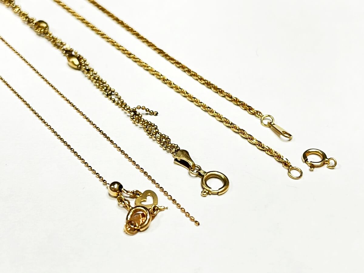18金（K18）切れたブレスレット1点、切れたネックレス2点を89,100円で買いました！