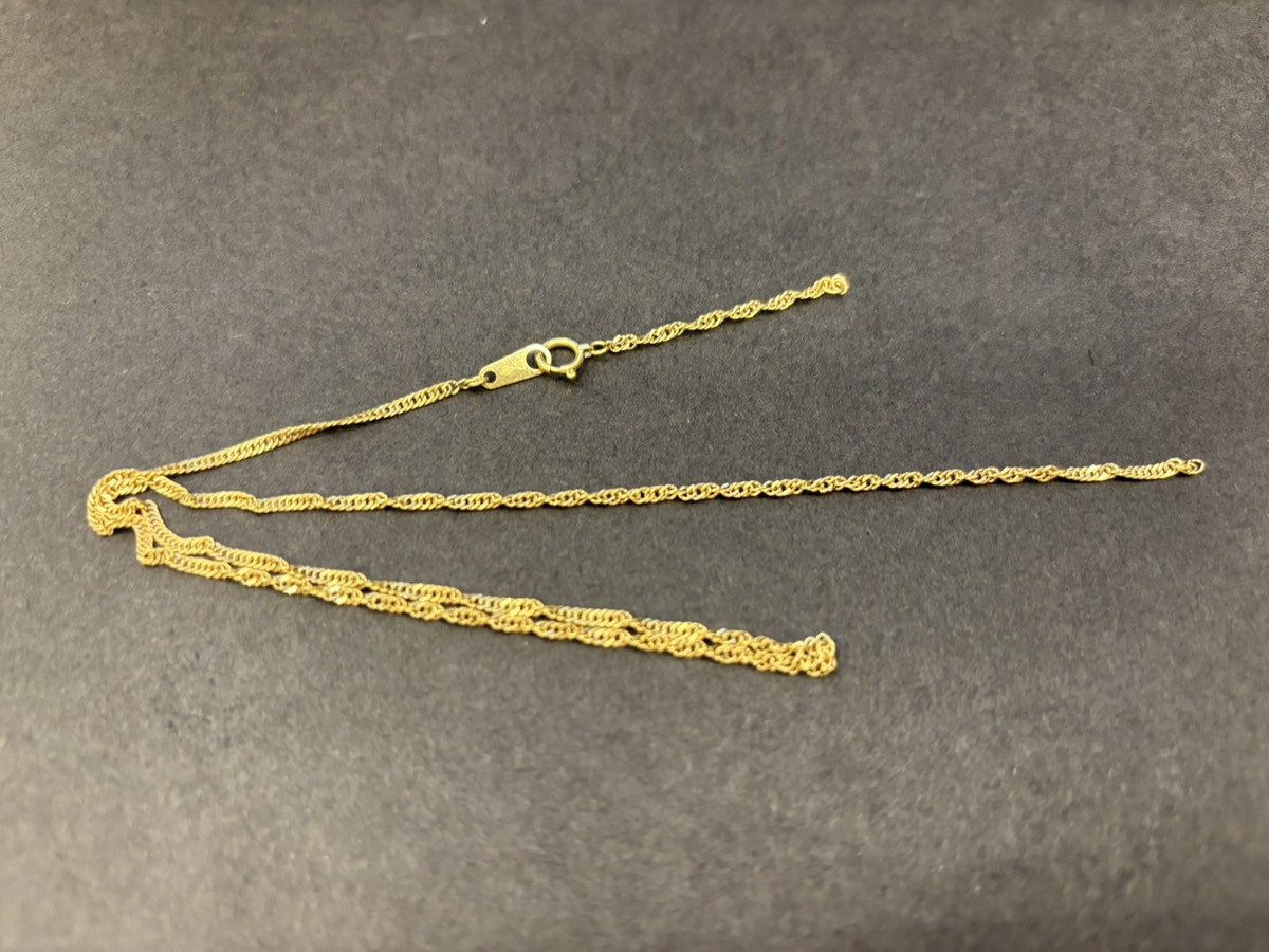 こちら、K18 切れたネックレス33,600円でお買取をさせていただきました！