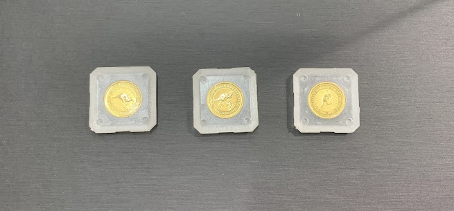 10/12　 貴金属 K24　カンガルーコイン　1/10oz  3枚　お買い取りさせていただきました。　藤岡店