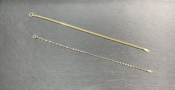 12/17　貴金属  K18 ブレスレット　 K10  ブレスレット　お買い取りさせていただきました。　藤岡店