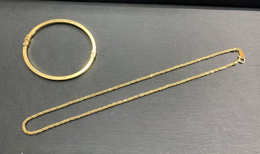 03/04　貴金属 　K18　 ネックレス バングル　お買い取りさせていただきました。　藤岡店