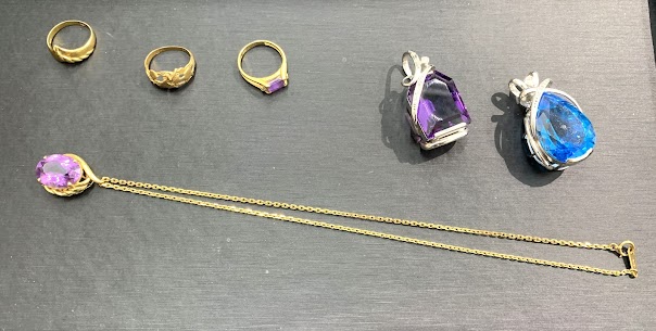 03/08　貴金属 　K18　 ネックレス リング　 K14WG　トップ　お買い取りさせていただきました。　藤岡店