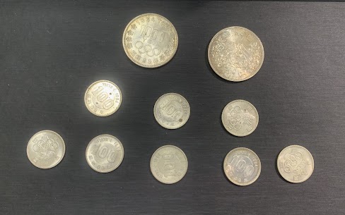 04/05　100円銀貨を600円で買取　　 東京オリンピック1000銀貨を4000円でお買い取りさせていただきました。　藤岡店