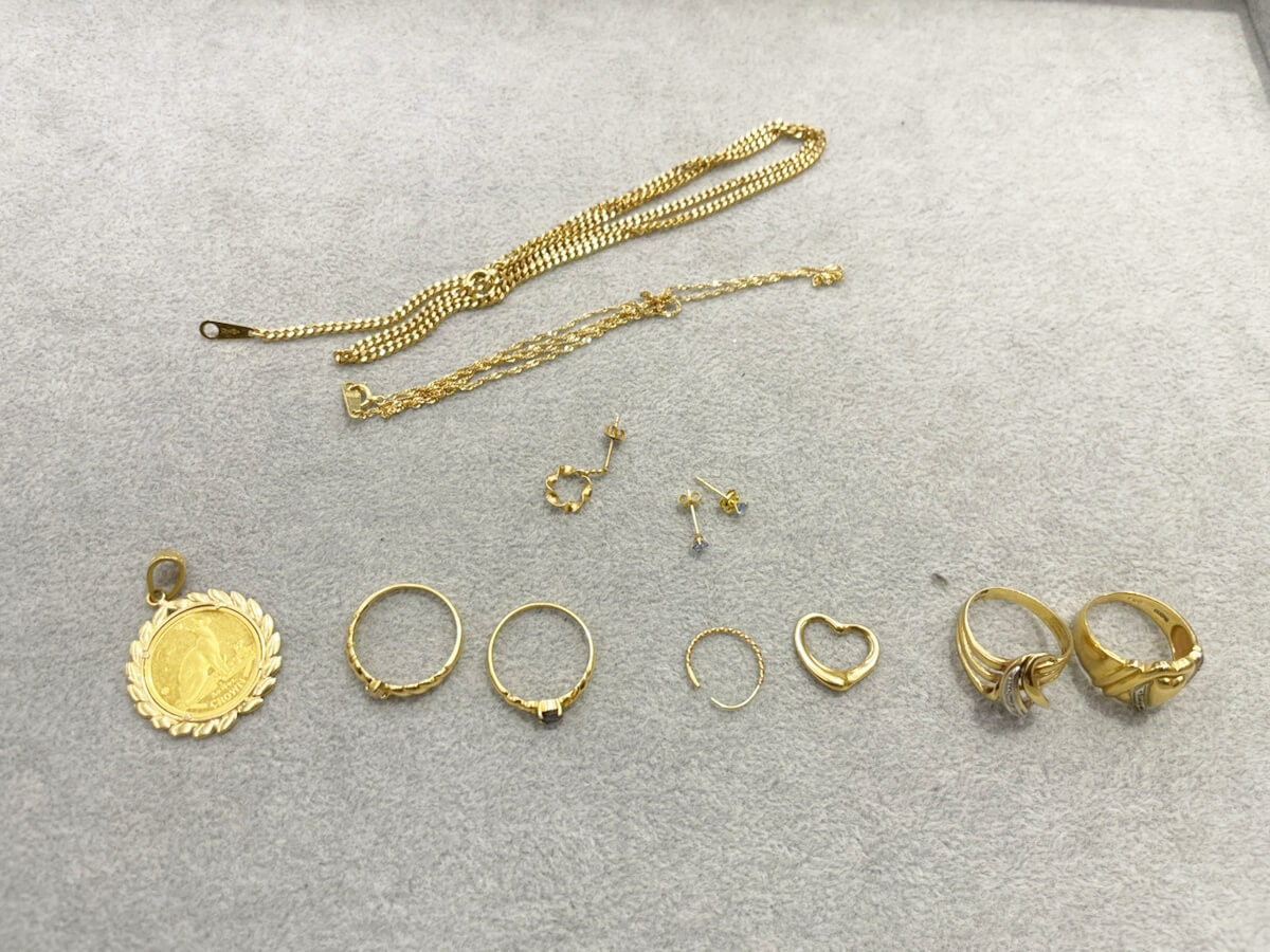 K18 ネックレス&リングなど計11点  ￥560.000でお買取りさせていただきました！