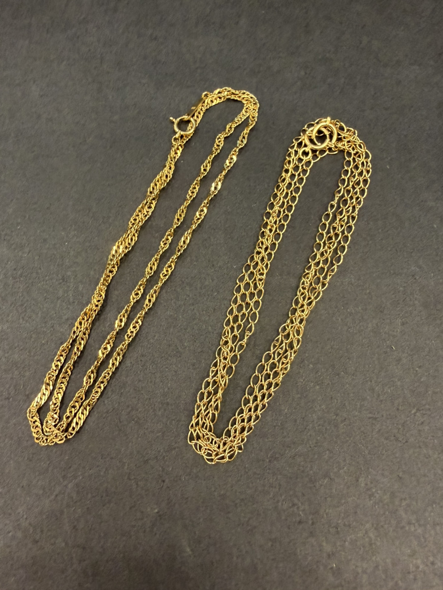 こちらK18 ネックレス 2点 ￥160,210でお買取をさせていただきました！