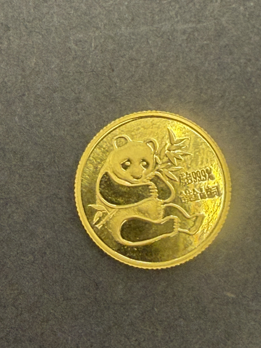 こちらK24 パンダ金貨  3.1g  ￥72,500でお買取をさせていただきました！