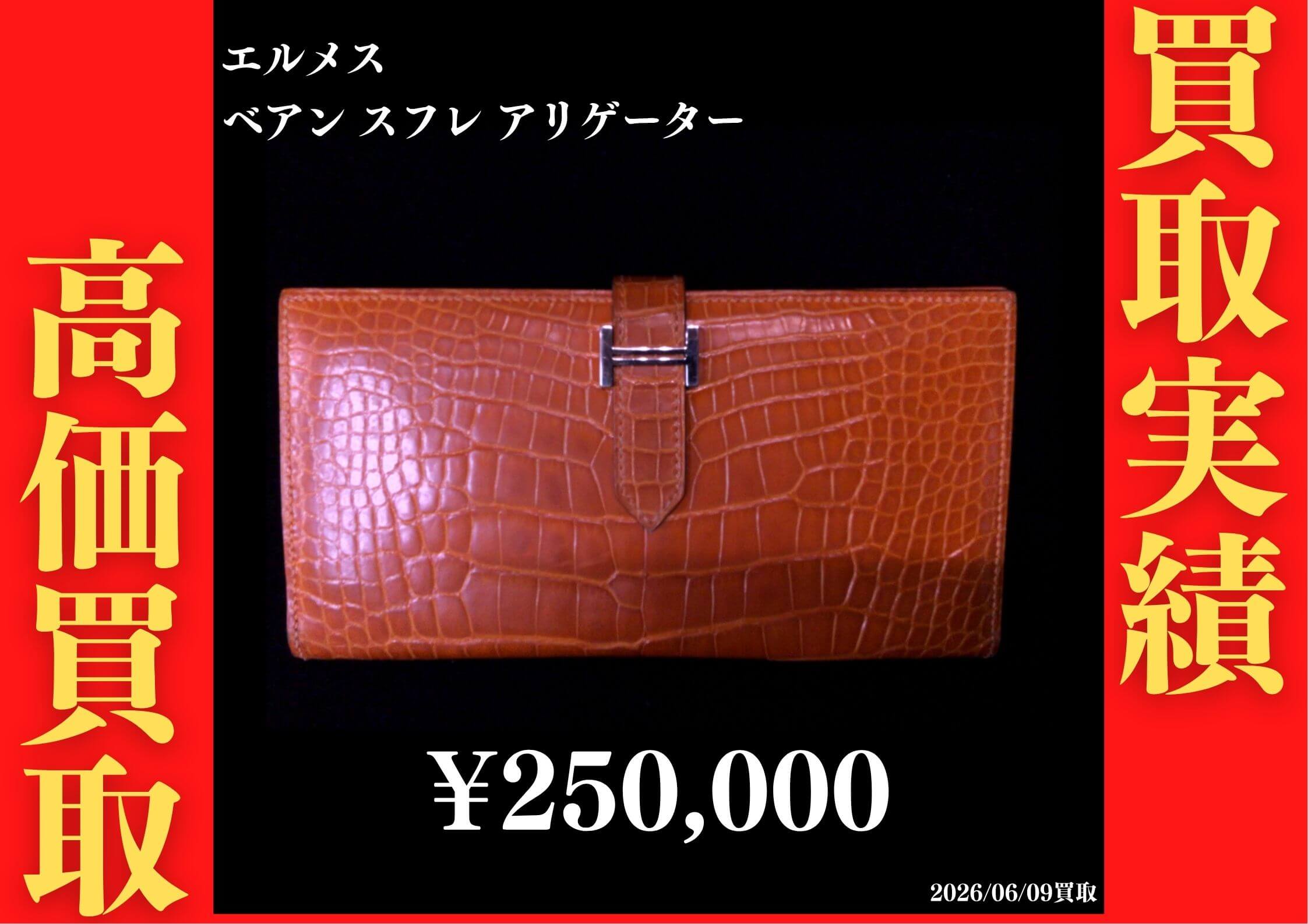 ベアン スフレ アリゲーター 250,000円でお買取させていただきました 
