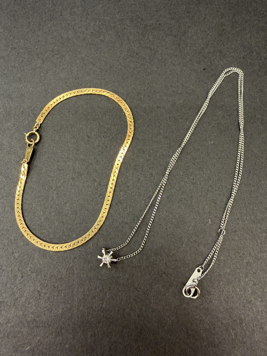 こちらK18 ブレス PT850 ネックレス 2点で ￥86,500でお買取りさせて頂きました。
