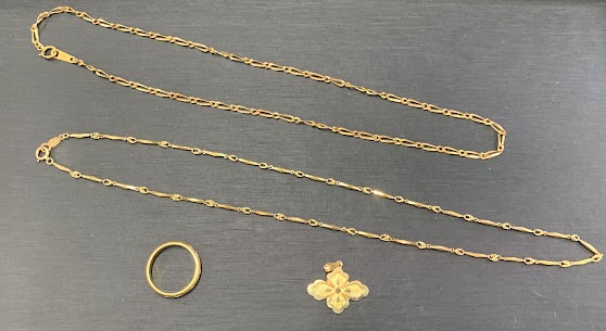 09/03　　K18　ネックレス　・リング　・　トップ　お買い取りさせていただきました。　藤岡店