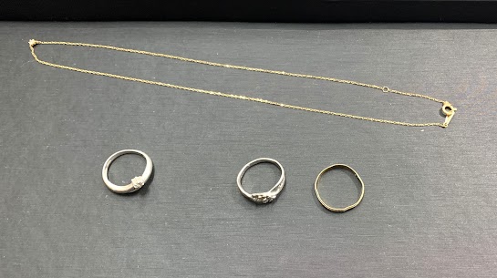 10/18　K18  ネックレス 　PT900  リング　 K18PT900  リング  など　お買い取りさせていただきました。　藤岡店